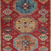 Handmade extra fine Afghan Kazak rug - ENR308261